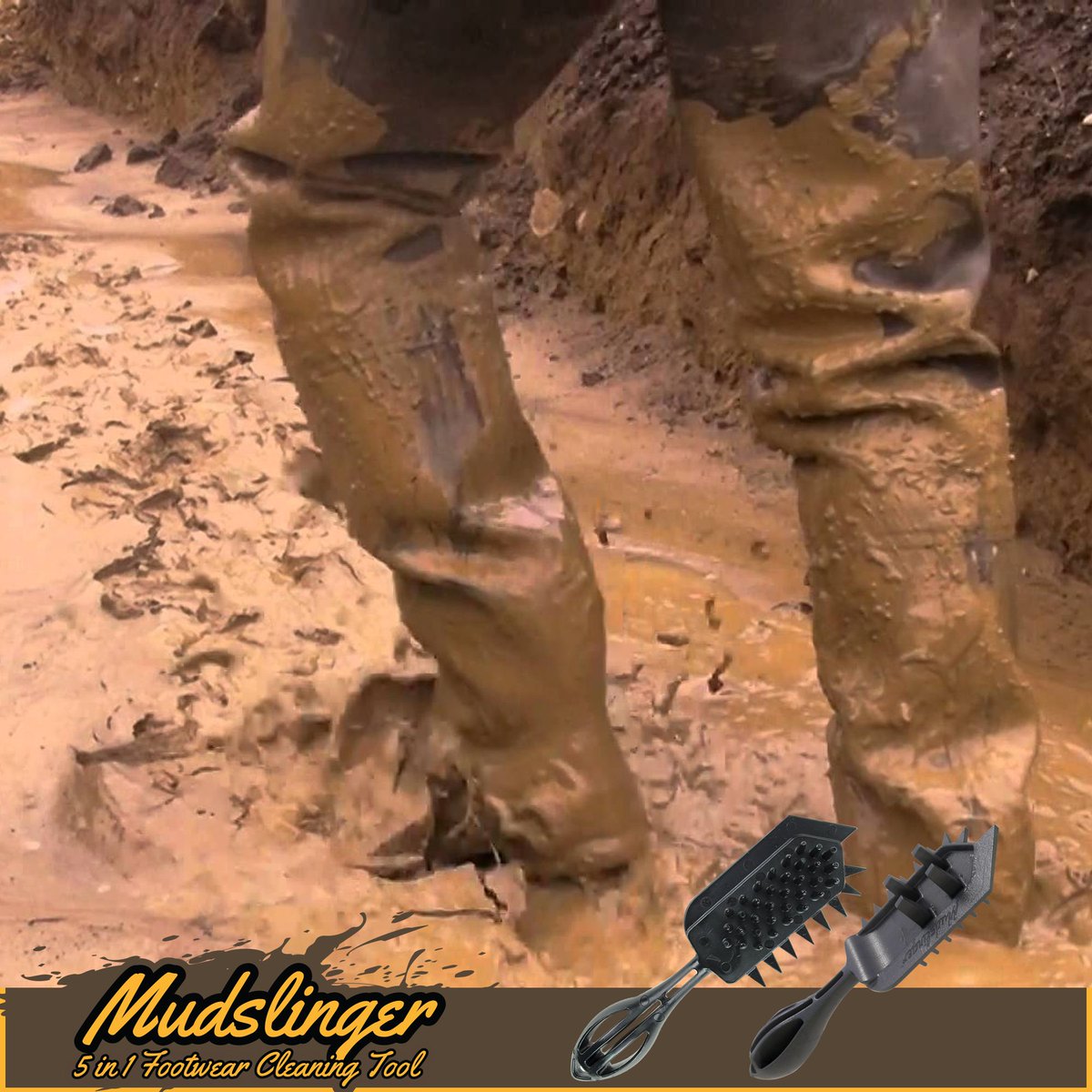 MudslingerClean's tweet photo. Mudslinger works on any kind of boot, especially construction boots and shoes! Mudslinger's got your back! https://t.co/vRMdl34Fwh https://t.co/AQbOx37aAF