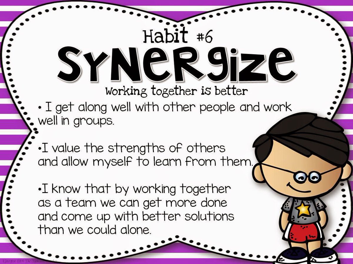 hassell_joey's tweet photo. Habit #6 in @TheLeaderinMe is #synergize. @HaywoodSchools knows that working together is better. Students will learn to #valueothers . #TLIM #HaywoodTomcats #corevalues #people #pride #passion #persistence #progress #readystudent 6/8 https://t.co/hFTSZsFVOc