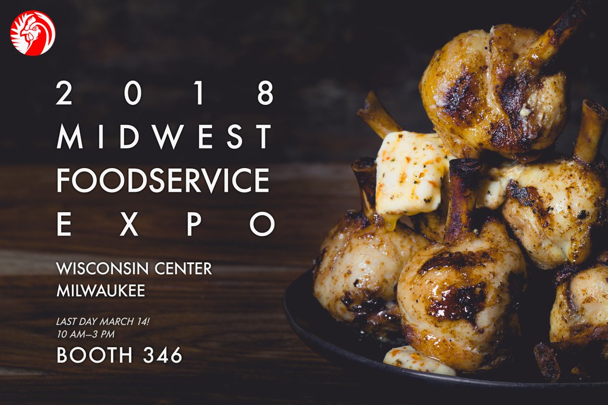 ezwings's tweet photo. Wednesday, March 14 is the final day of the 2018 Midwest Foodservice Expo!

If you are a foodservice or hospitality professional interested in working with EZ WINGS, we can provide you free entry to #MFE2018 (worth $45!).

Call Joel Schulz at 715-340-2113 to get your ticket! https://t.co/WuuBRhIXGn