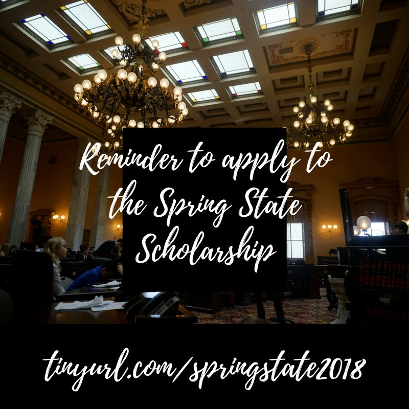 orvjsa's tweet image. reminder that our need based state scholarship for Spring State 2018 is due on March 15th! link i️n bio!