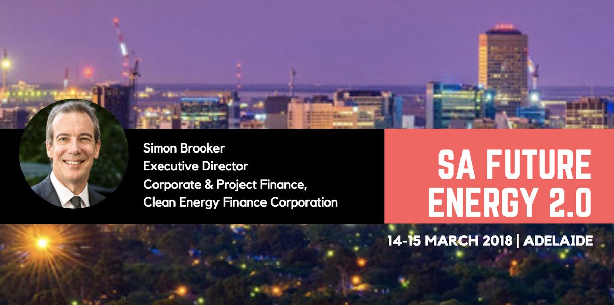 CEFCAus's tweet image. South Australia’s energy future is exciting and the CEFC is proud to be playing a finance role in its #cleanenergy innovation. Simon Brooker details our investments at SA Future Energy 2.0 ow.ly/LPuj30iy2B7 #SAfuture
