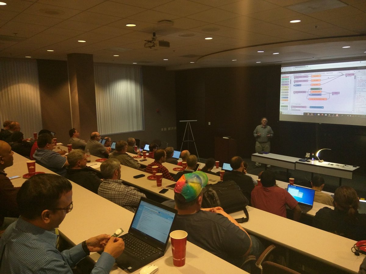 LogicalDan's tweet image. Awesome @CharlotteIoT Lightning talks by @JeremyThePrintr on #epaper @CraigTucker on #NodeRed and @BenjaminoG on assistive electronics #AssistIoT!!