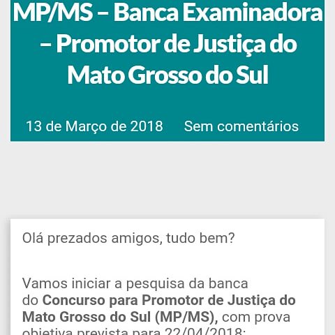 pesquisadabanca's tweet photo. Olá amigos!
Segue o link da pesquisa da Banca Examinadora do concurso do MP/MS - Promotor de Justiça do Mato Grosso do Sul (FREE!!!):
https://t.co/me4r31MFOR
Curta e retweete!
Abraços!
#mpms #mpems #concursomp #concursopromotor #pesquisadabanca #banca #bancaexaminadora https://t.co/XLfZd2ea4D