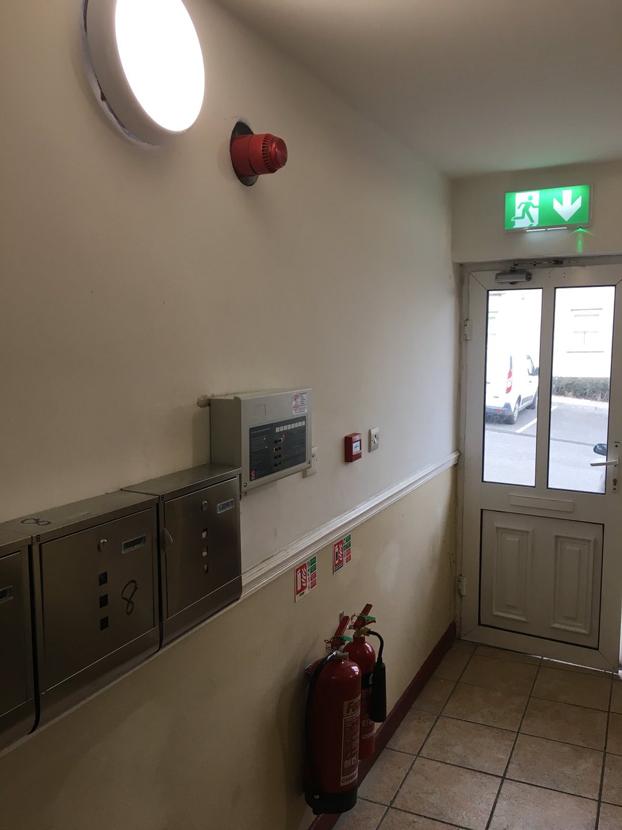 13 Apartment Blocks, 76 Apartments:
Fire Alarm Upgraded ✔️
Emergency Lighting Upgraded ✔️
Fire Extinguishers Installed ✔️
How can we help u?