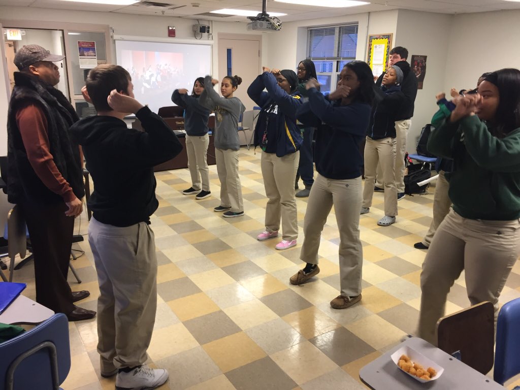 dlworland's tweet photo. Our Cathedral ☘️ gospel choir worked extremely well together as they rehearsed for their next show in alpha period class! https://t.co/veS0q03OQb