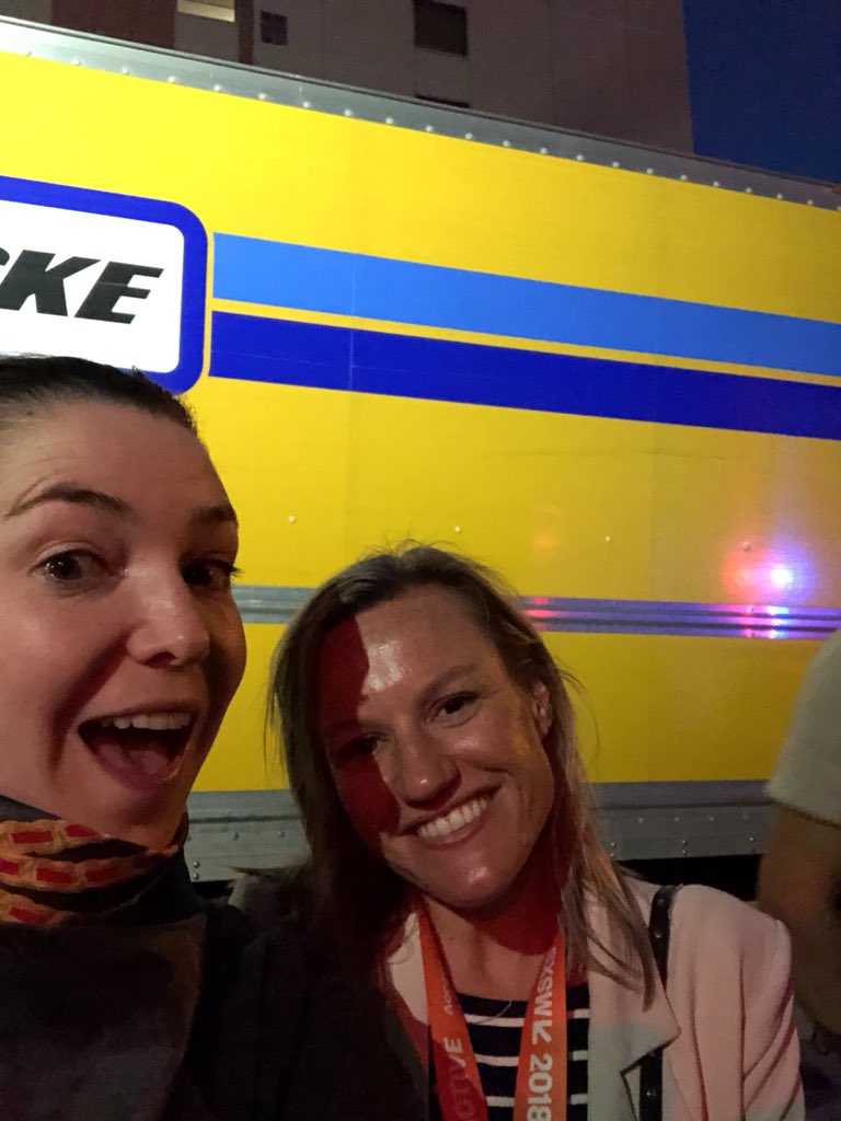 MadisonLaRoche's tweet photo. In line for Steve “Aioli” Aoki at the Media Temple closing party. #mtsxsw #BCWSXSW https://t.co/dPIDCGg6zE
