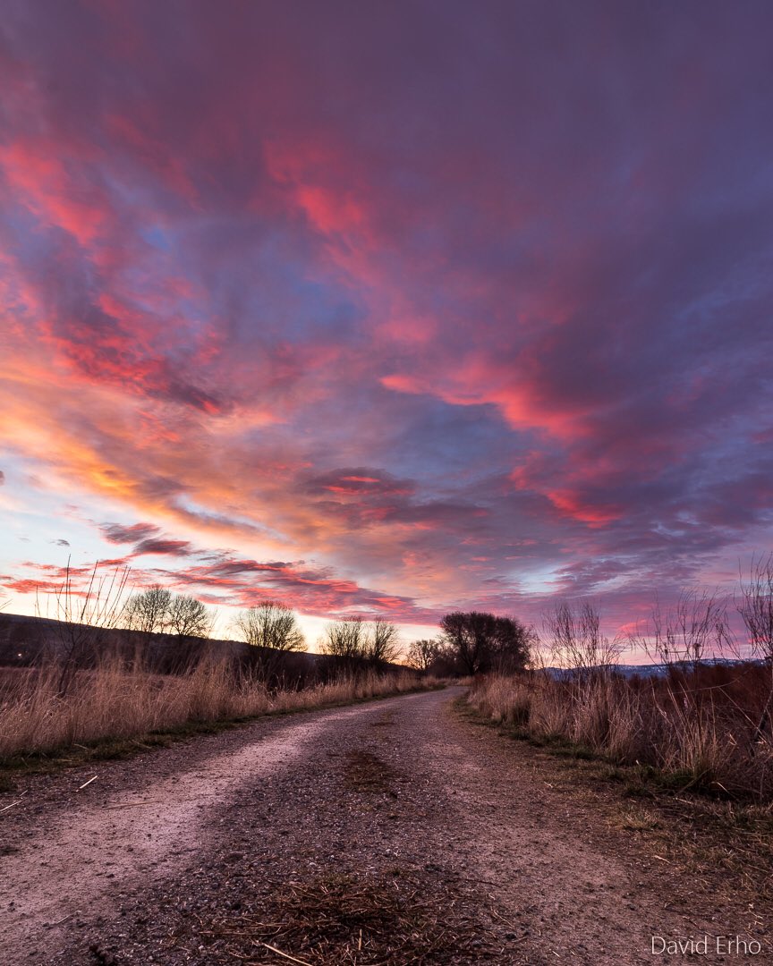 DavidErhoPhotos's tweet photo. Beautiful sky above the Wenatchee Valley this morning! #Wenatchee #sunrise #firesky https://t.co/r9U9v3o06j