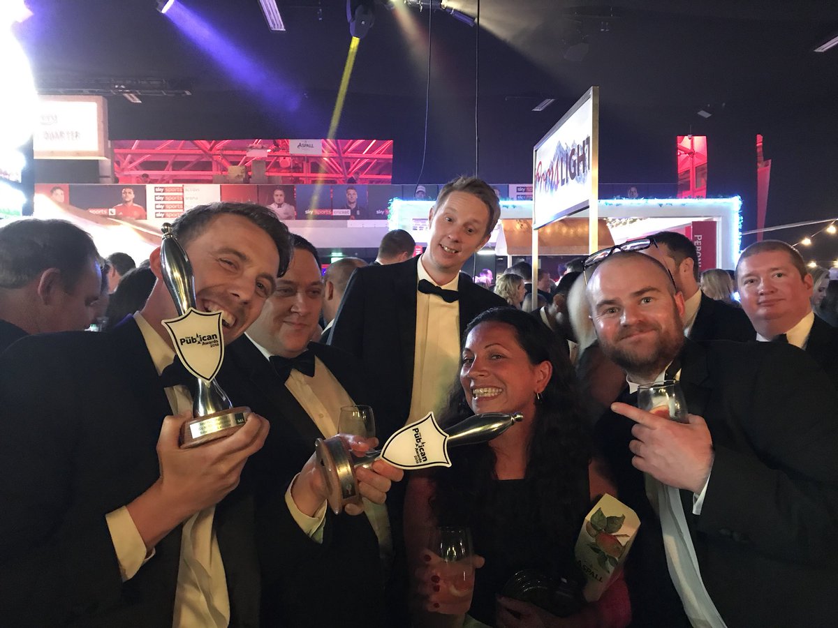 Amazing to have won both BEST MANAGED PUB COMPANY (2-50 Sites) + BEST PUB EMPLOYER (Up to 500 employees) at the #publicanawards tonight!!!