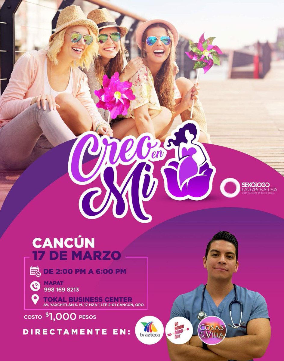 rosamapat's tweet photo. #EnMartes13Nunca        #TeamSexologoAcosta        no te pierdas el taller   Creo en mi  sabado  17d marzo      @3FamiliasMx        @EnamorandonosTV      @Sexologo_Acosta      @Aztecauno https://t.co/h5A8w94JS2