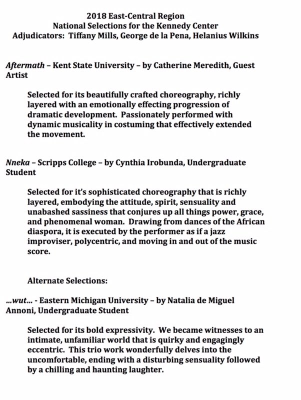 Morganbwalker's tweet image. Grateful. Honored. Excited. Happy. Blessed. Thankful. Humbled. #acda #KSU #KDE Kennedy Center here we come! 💃🏻
