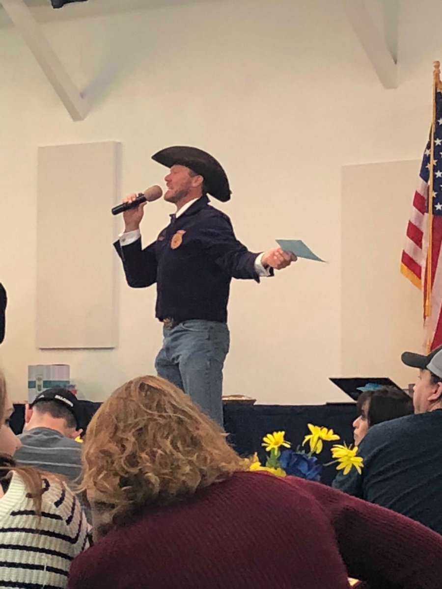 Thank you, <a href="/whistlenut_ole/">BB19 Whistle-Nut 🤠</a> for donning your blue jacket in support of the Wayne FFA chapter!