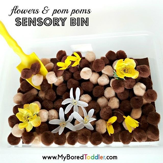 myboredtoddler's tweet photo. How inviting does this sensory bin look! Full of flowers and pom poms it's a perfect Spring themed sensory bin! Find this and sooo many more sensory bin ideas by clicking the link in my profile. This great activity was contributed to our site by #prescho… https://t.co/BogNH5WsgS https://t.co/otm6H9kI7v