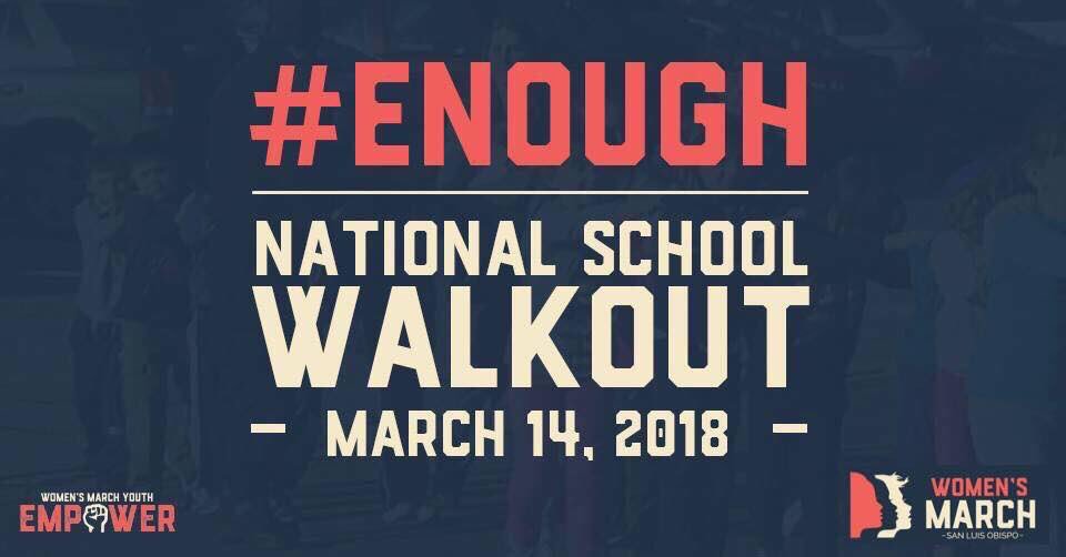SVCPHS's tweet photo. Keep an ear out for announcements regarding the walk out tomorrow. #neveragain #enoughisenough https://t.co/P8OBB0aEQC