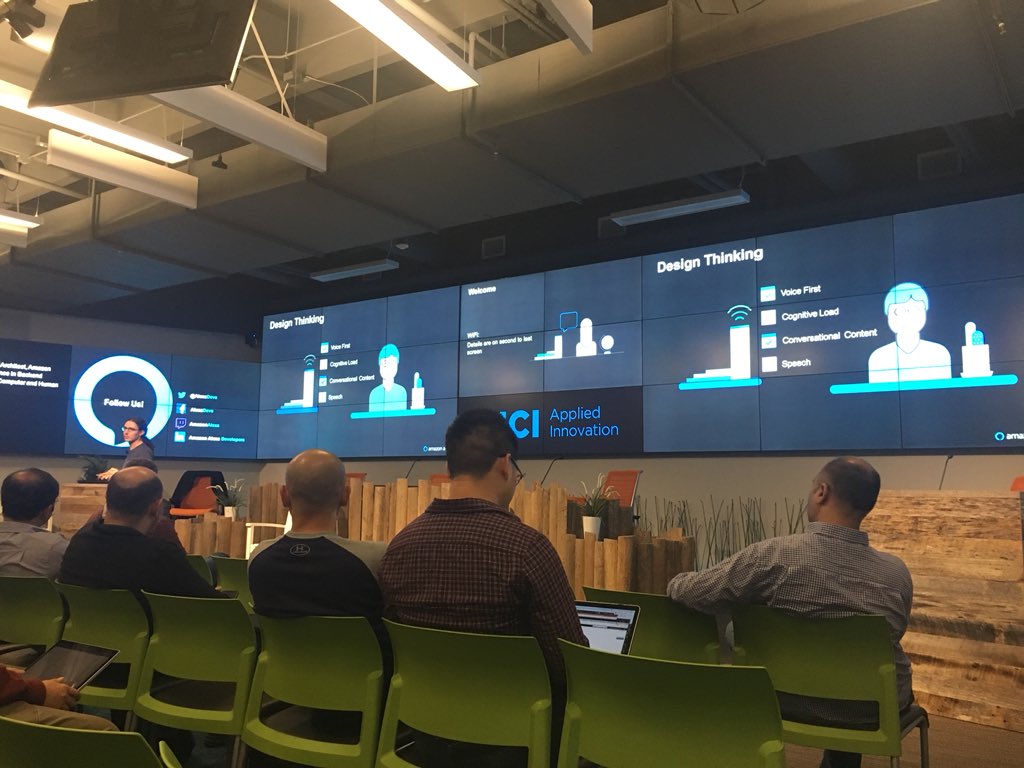 _gregolsen_'s tweet photo. Awesome opportunity to hear from @alexadevs at @UCICove
#AlexaSkills #vui #userexperience #designthinking #irvine https://t.co/HBiXYM7Juz