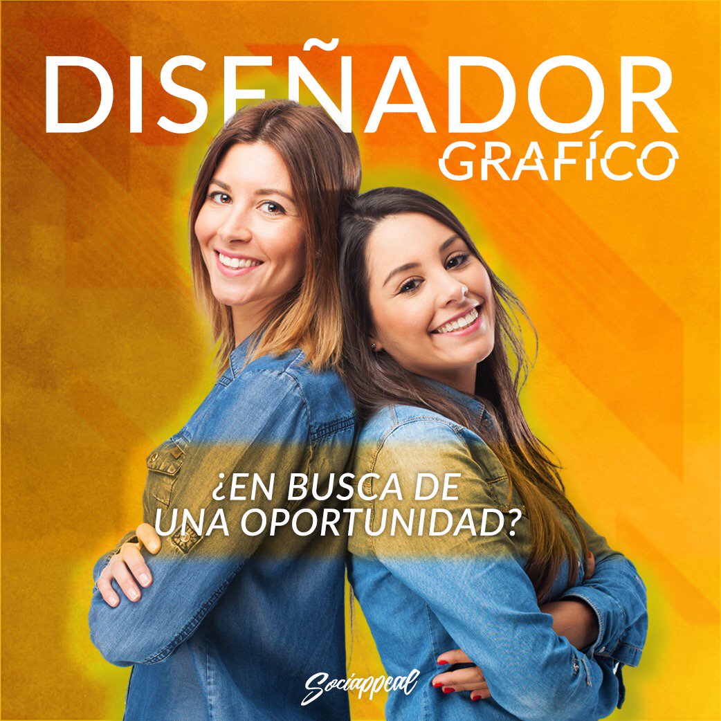sociappeal's tweet photo. Eres Diseñador y quieres pertenecer a nuestro equipo... Únete a nuestro team!!! #unete #diseñadores #diseñadorgrafico #oportunidad #equipo #sebuscadiseñador #agencia #marketing #trabajo #team https://t.co/HX5vc61tk1