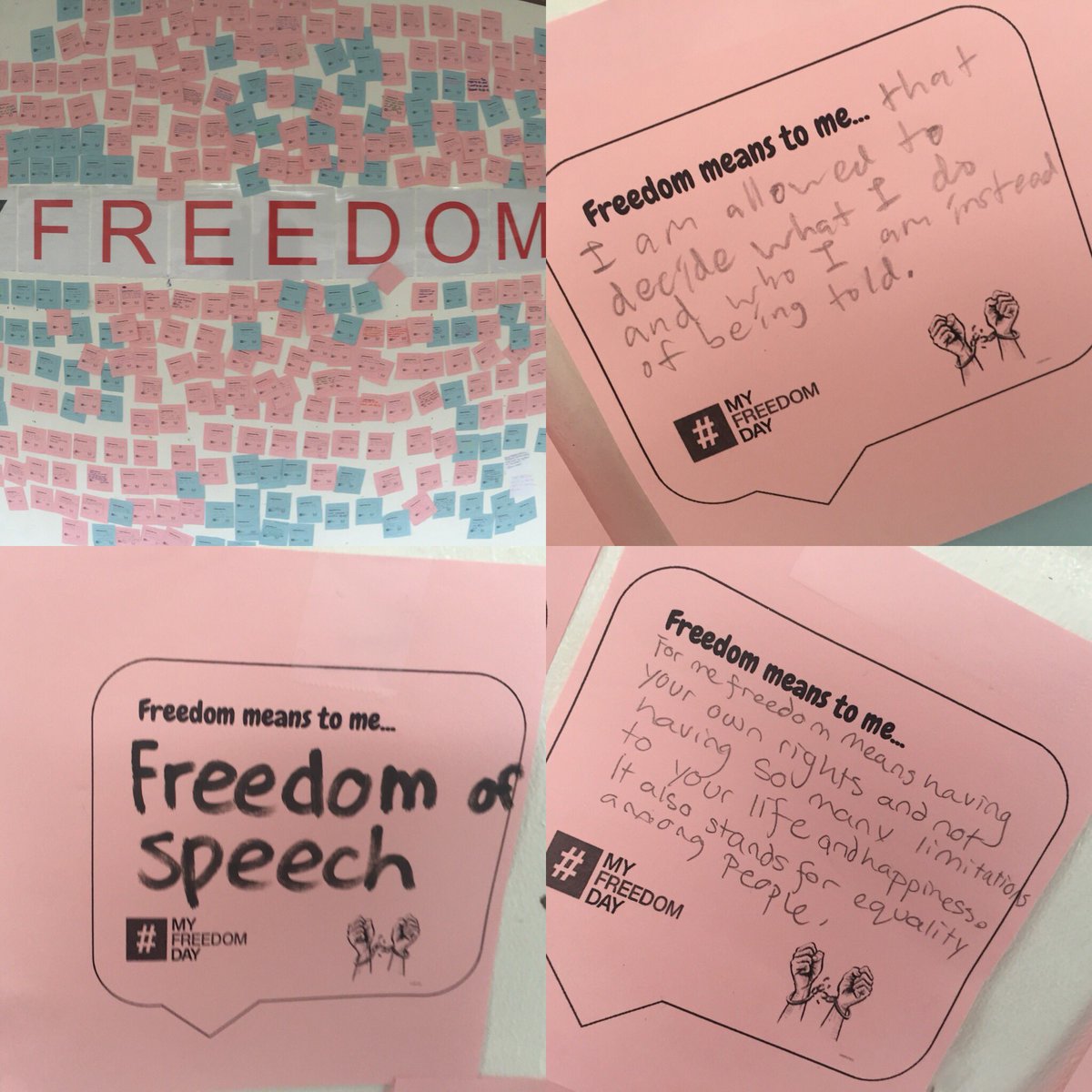 What Freedom means to me... middle schoolers respond #MyFreedomDay