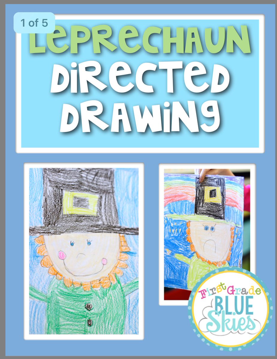 TraciPiltz's tweet photo. Use an app like #doodlebuddy or @PicCollage and #FirstandKinderBlueSkies leprechaun directed drawing for this cute #stpatricksday☘️ activity! Ss can illustrate a story or journal prompt and post to @seesaw! https://t.co/G3a2sWPODF 🌈☘️ https://t.co/4oXQchoaVU