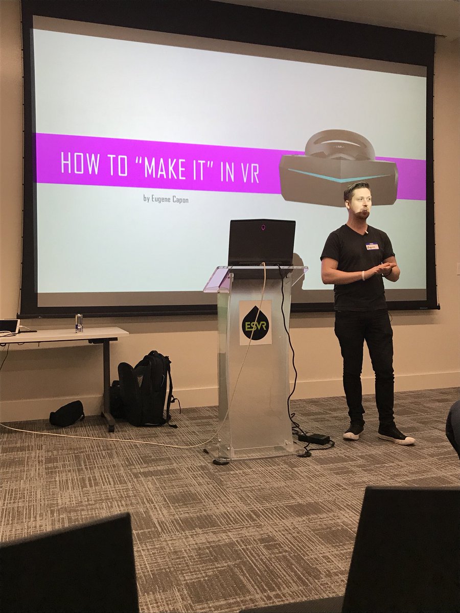 When you meet your VR Role Model <a href="/CaponDesign/">Eugene Capon</a> in the elevator, <a href="/esidevr/">Eastside VR</a> is making my night!