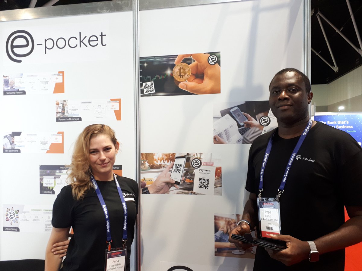 SeamlessAU's tweet photo. Meet the great team @ePocket_AUS Stand 54 #Seamlessau, just outside the Plenary and enter a business card draw for a chance to win $20,000! https://t.co/FXEzWSJy8j