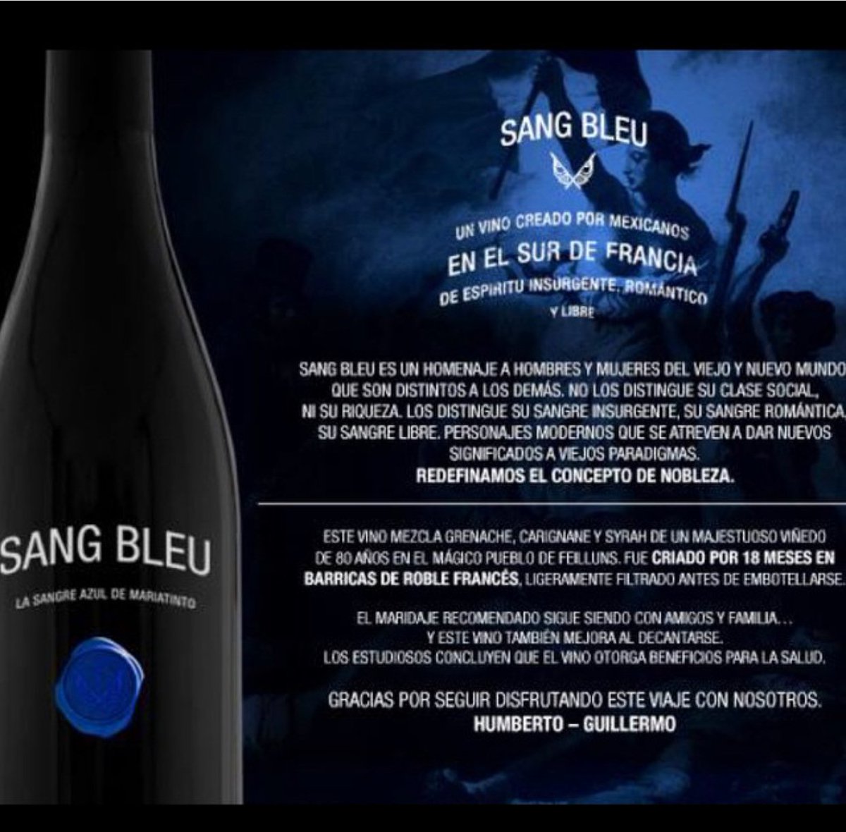 En ‘09 Hugo D’Acosta, (otro de mis maestros más admirados) nos invitó a comprar Viñedo en Roussillon, Francia. Aquí nacen Sang Bleu y Madame Babette. Dos vinos provenientes de viñas viejas de Grenache, Carignan y Syrah. Si me lo hubieran contado, no lo creía. #yosoymexicano