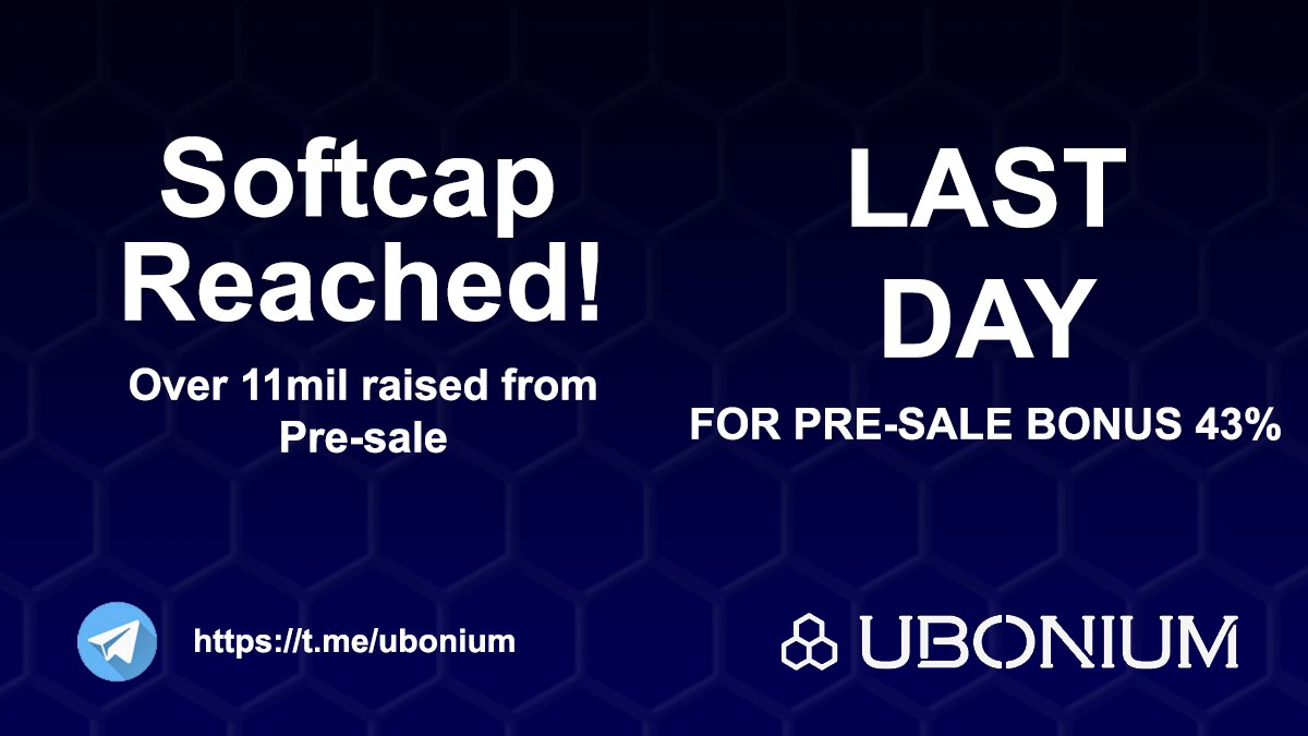 ubonium's tweet photo. #UboniumICO raised over 11mil during Pre-Sale. Last day to grab 43% bonus sale! Hurry! visit https://t.co/OO5uxoos3t to participate. Public Sale Starts tommorow with 15% bonus. #Ubonium #EtcfMarket #Ubopay #Ubobank https://t.co/qIwmaknDjO