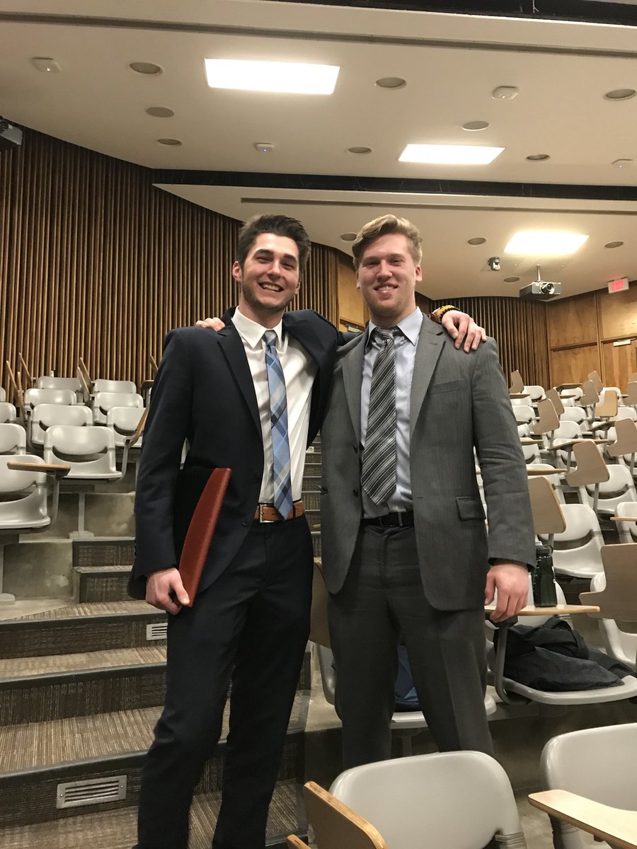 FIJI_BGSU's tweet photo. Congrats to our brothers @BrandinoBell and @mattyshell17 on winning the elections at IFC today. Brandon is now VP of Marketing and Communications, then Matt is VP of Community Relations!!! #PhiGamsOnTOP https://t.co/DnVDWyg7UH