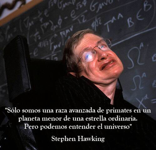 TeresaViejo's tweet photo. Nos hemos quedado huérfanos sin la lucidez y clarividencia de #StephenHawking. Nadie mirará al cielo como lo hacía él #DEP. A pesar de todo #FelizMiércoles https://t.co/nSpxL9f1tr