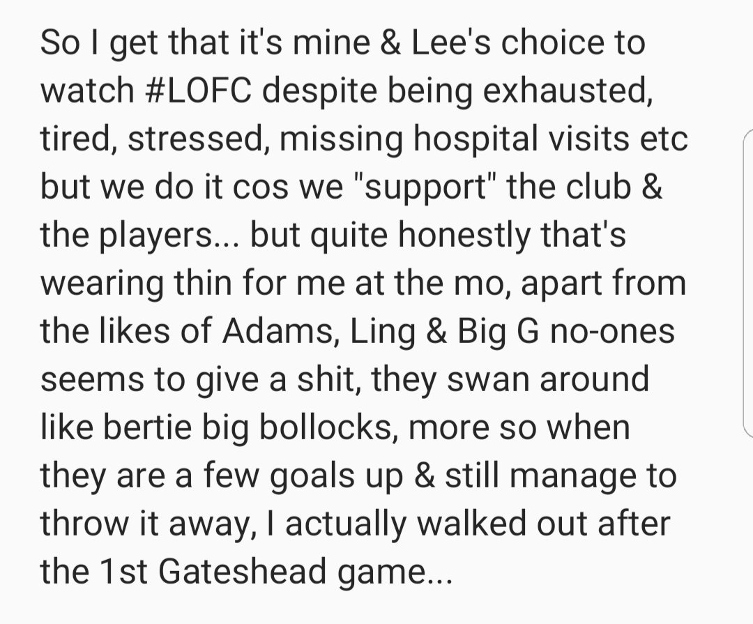 samw1984's tweet photo. #lofc #typicalleytonorient #typicalfansmorelike #ourclub
#tootired #havingarant https://t.co/v9pWeBPaji