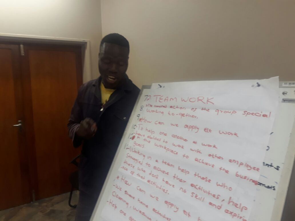 wo_fire's tweet photo. These #WoFValues workshops are aimed at creating awareness about knowing and understanding WoF values and how they play a vital role in participant's day-to-day -day functioning as part of a team. #RestoringDignity https://t.co/vGz1UucgQk