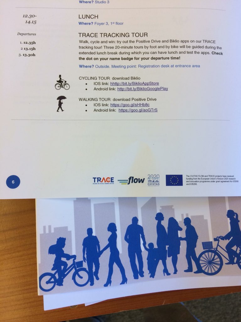 Start downloading the #PositiveDrive and <a href="/BiklioApp/">Biklio</a> if you are joining the #walking and/or #cycling tour today! Link in the agenda > t.co/bMvNsXi7Yd?amp…