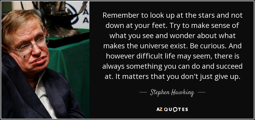 DaveVescio's tweet photo. In memory of Stephen Hawking... https://t.co/oT79vRxtTm