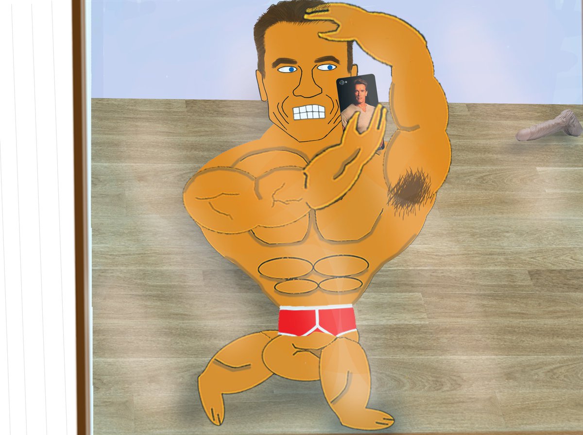 BloggerCapes's tweet image. The first step to be respected, is to look respectable. #notallbloggerswearcapes #arnoldschwarzenegger #postworkout #abs #selfie #picoftheday