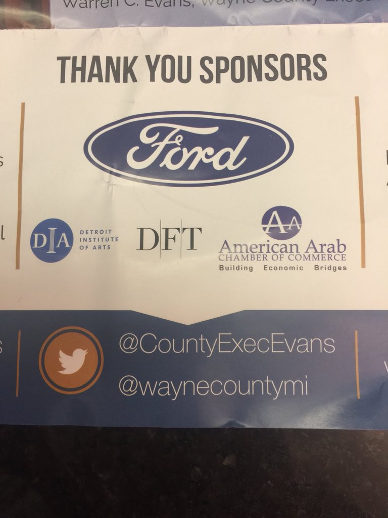 FayBeydoun13's tweet photo. It was an honor tonight for the American Arab Chamber of Commerce to sponsor the Wayne County State of the county address. Executive Evans thank you for your leadership and vision in moving wayne county forward. https://t.co/UqgpxU2eZZ