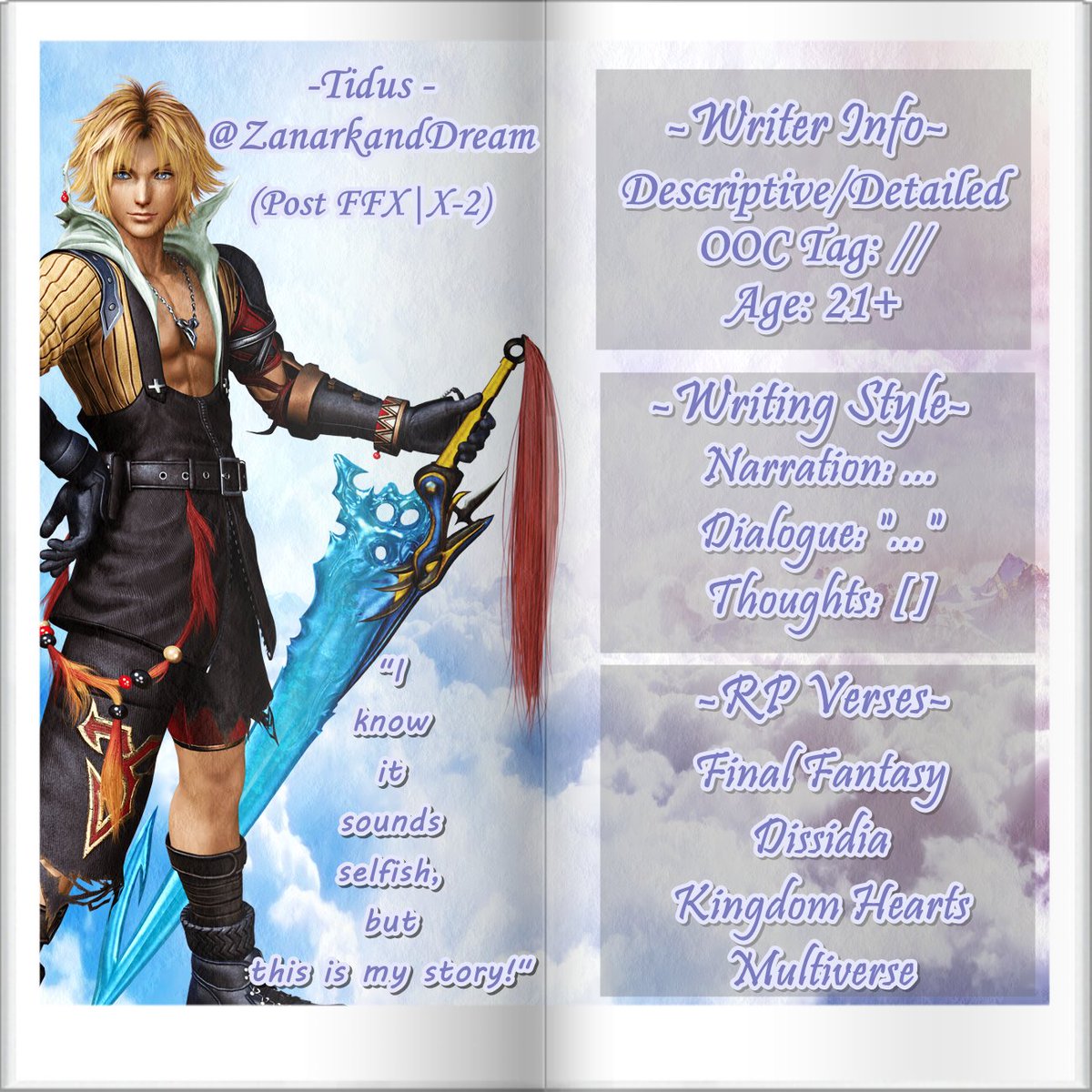 "ɪ ᴋɴᴏᴡ ɪᴛ sᴏᴜɴᴅs sᴇʟғɪsʜ, ʙᴜᴛ ᴛʜɪs ɪs ᴍʏ sᴛᴏʀʏ!"