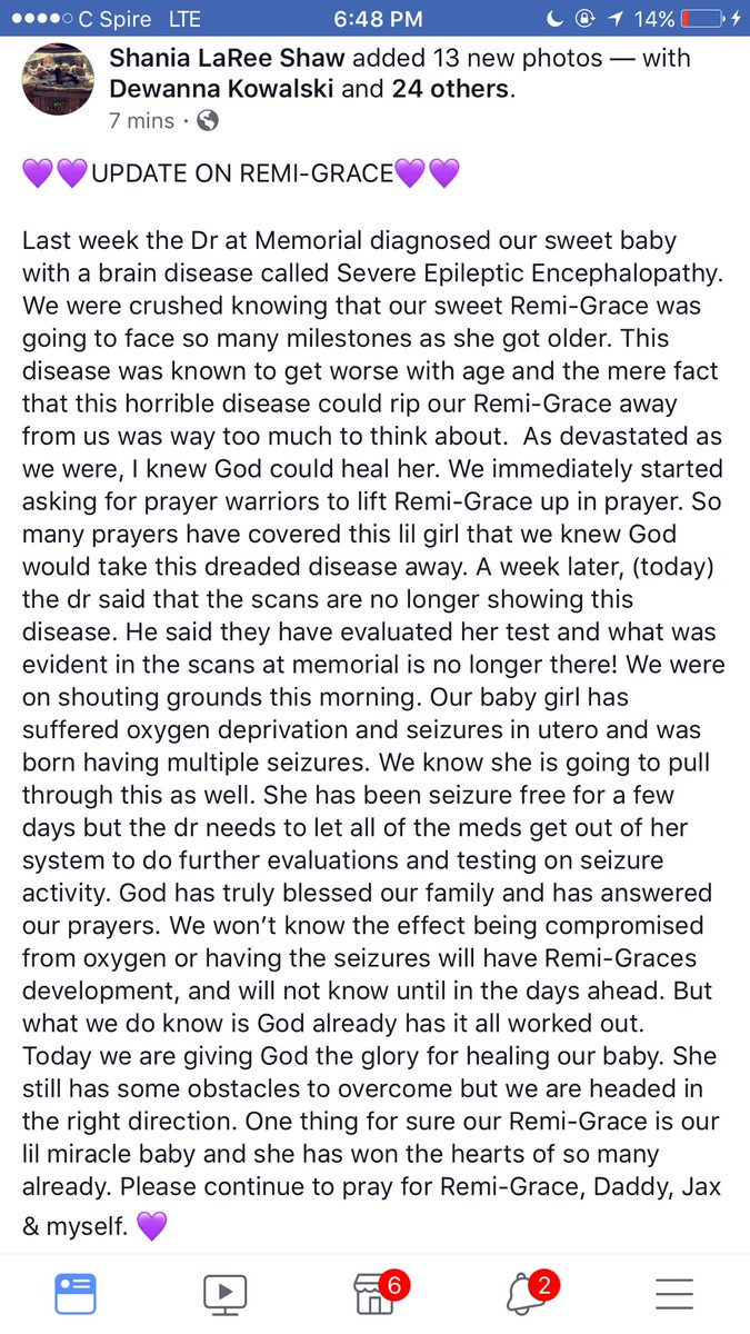 shania_laree's tweet photo. ‼️‼️ for anyone who doesn't believe there is a God &amp; that God is the ultimate healer please read this about my baby girl‼️‼️ https://t.co/pG5FQRbjSU