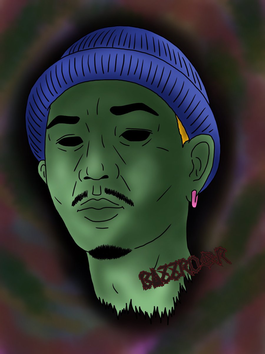 BAZZROAR's tweet photo. 【Leonald】
ツイッター
リクエスト投票
アリガトウゴザイマシタ
@eyw_c 
#leonald
#okinawa
#rapper
#hiphop
#bonsai
#strollkidz
#illust
#drawing
#art
#design
#bazzroar
#バズロア
#罵頭髏阿
#kuske
#糞喰
#fuckoff https://t.co/IQy72Cnjhb