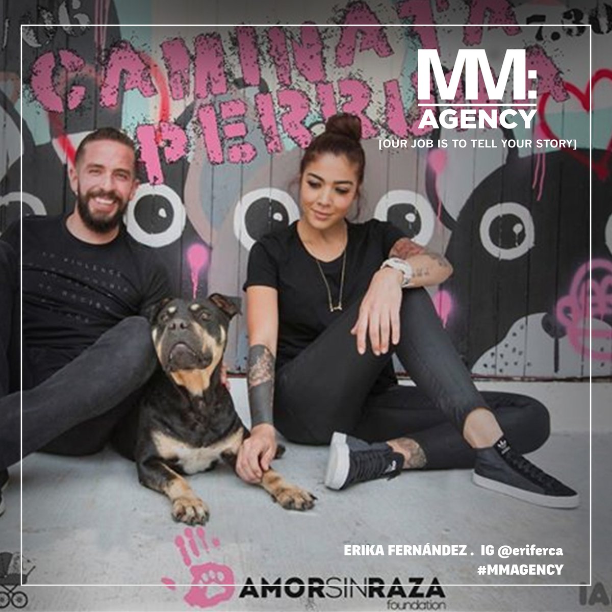 MMAgency_'s tweet photo. "Hasta que no hayas amado a un animal, una parte de tu alma estará dormida." Conozcan @AmorSinRaza Amor sin raza, fundación de @ERIFERCA, actriz de #MMAgency. #AdoptaNoCompres https://t.co/LaLR4FOOvK