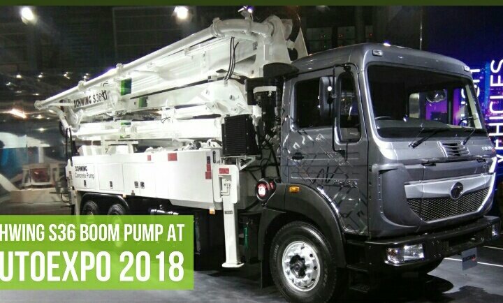 Schwing concrete pump S 36 now shown at #BCAFRICA2018 please visit Esplanade E 240.