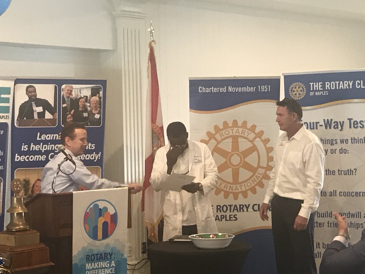 Congrats to Love Pierre our latest scholarship recipients #learn2earn #changinglives #rotaryrocks