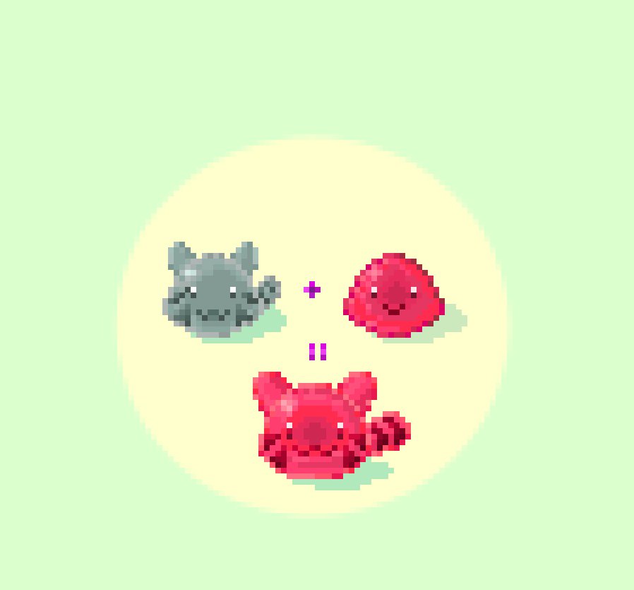 ClusterCritter's tweet image. Pink Tabby Largo #slimeracher #pixelart
