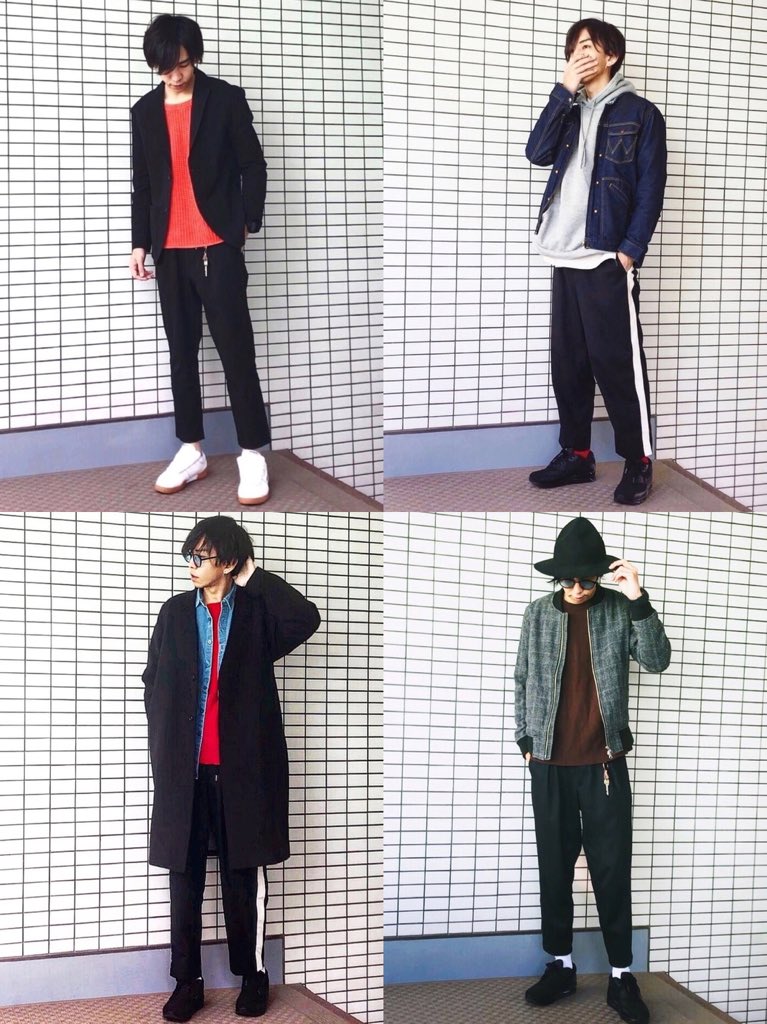 Jiali_Digital's tweet photo. コーデ参考(178cm)

#ベージュ #ストリート #カジュアルコーデ #スニーカーコーデ #スリッポン #レイヤードスタイル #ロゴスウェット  #プチプラ #ジャケット #セットアップ #ラインパンツ #モノトーン #バンドカラーシャツ #春コーデ デニムシャツ  #adidas #シンプルコーデ https://t.co/R2NexifDax