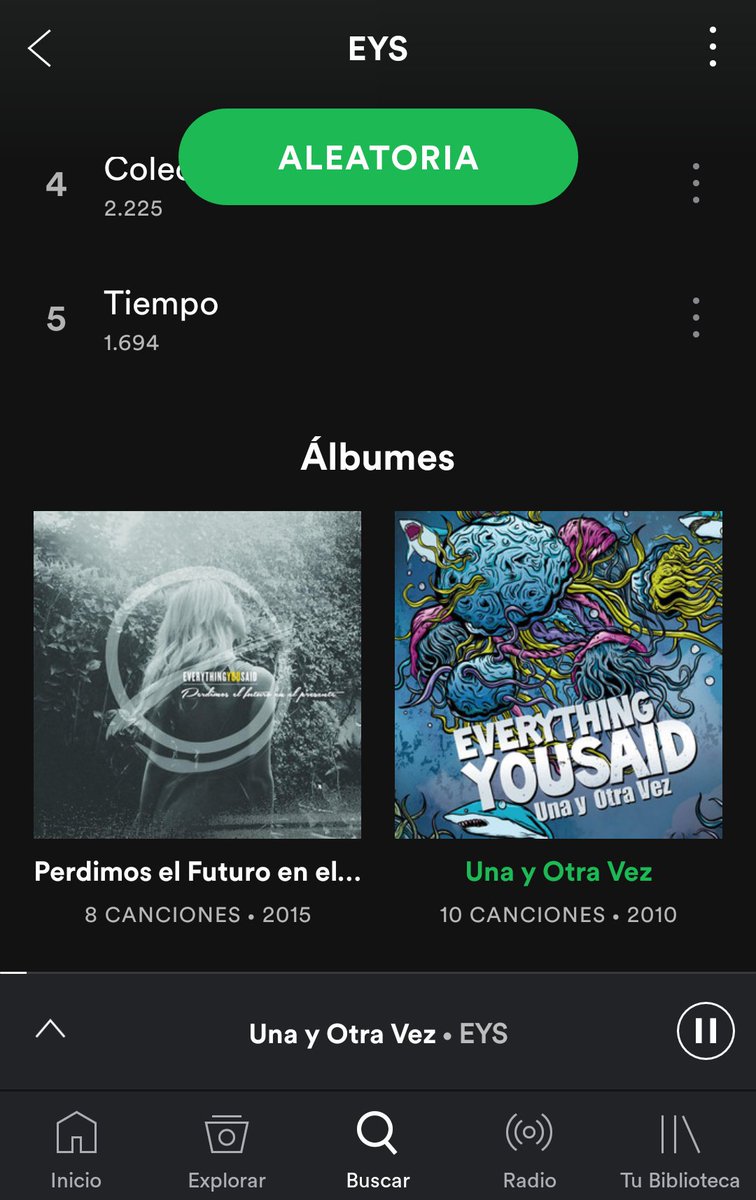 Adivinen que 🙊 para todos los que lo pedían ya esta nuestro primer disco en Spotify! Chavots encuentrenos como EYS (si así todo en mayúscula) jajaja saludos gur nait