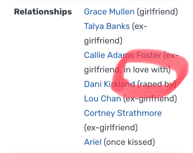 imoookay's tweet photo. Can we all just acknowledge that this is what it says on the #Brandonfoster wiki!!! #thefosters #Brallie https://t.co/CDJeCVgwmh