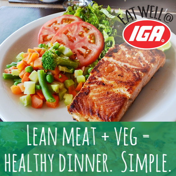 A healthy dinner doesn’t need to be complicated or take a long time to prepare. Try keeping it simple! If you’re in a rush, make a quick, healthy meal using frozen fish and veggies. The best part – you can always have these products on hand in the freezer #eatwellatIGA 🛒🍽️🥗
