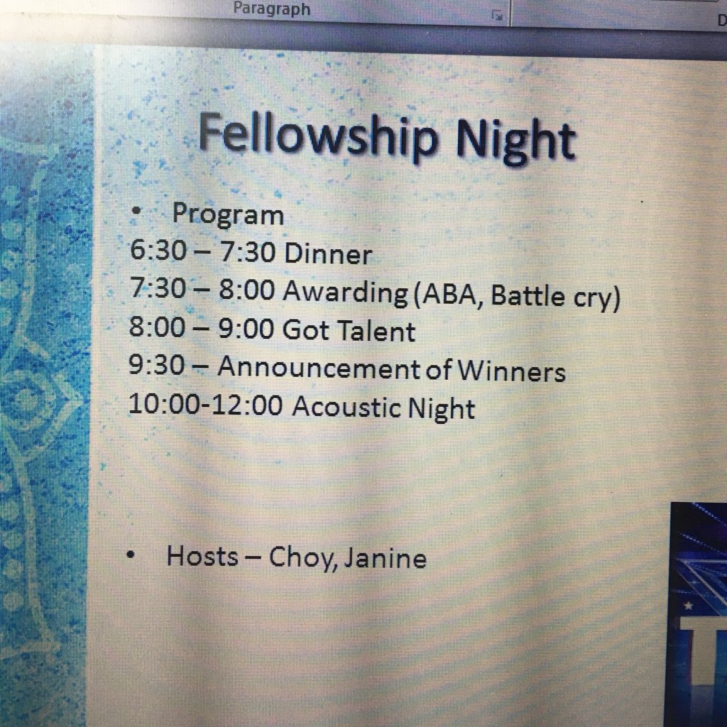 hustinaaa_'s tweet photo. me: βuntil what time ba fellowship night? baka sleeping time ko na yunβ π
/checks ppt/
malaking problema HAHAHA
#lolaproblems https://t.co/iFOi2b8pmx