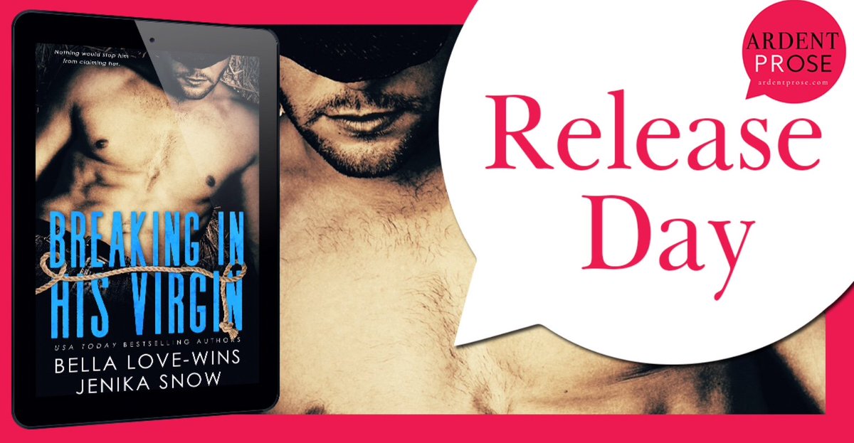 BetTheBookEnds's tweet image. #NewRelease #BreakingInHisVirgin @BellaLoveWins @JenikaSnow #OneClickIt 

Amazon - smarturl.it/BreakingInHisV…
Goodreads - bit.ly/2pbEBXb

@ArdentPRose