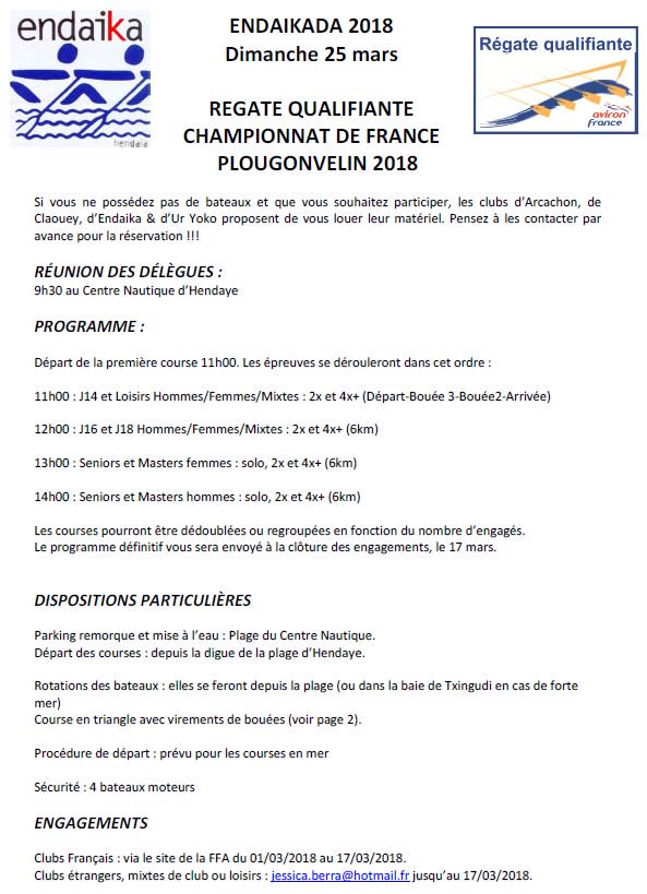 EndaikaAE's tweet photo. #endaika régates qualifiante chp de France #avirondemer #hendaye #ENDAIKADA2018 25/03/2018 https://t.co/kaTiQAtImx