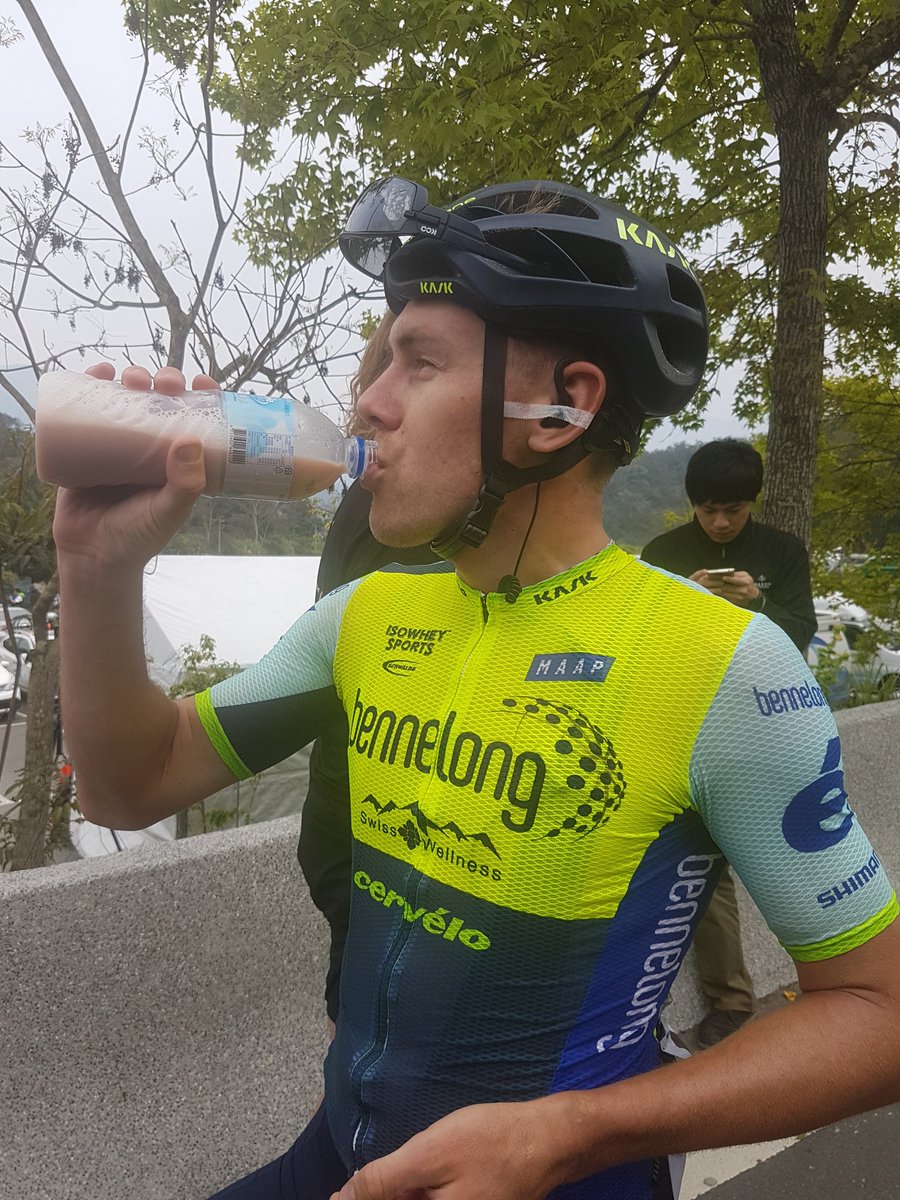 Winners are grinners. <a href="/cambayly/">Cameron Bayly</a> takes out stage 4 <a href="/TourdeTaiwan/">中華民國自由車協會(CTCA)</a>. We gave him an <a href="/IsoWheySports/">IsoWheySports</a> recovery for his hard work <a href="/maap_cc/">MAAP</a> <a href="/Bennelongfunds/">Bennelong</a> <a href="/ShimanoOZ/">Shimano Australia Cycling</a>  <a href="/SwissWellness1/">SwissWellness</a> @Kask_cycling  <a href="/koo_world_/">KOO</a> <a href="/ftp_training/">FTP Training</a> <a href="/footwork_pl/">Footwork</a> <a href="/SchwalbeAus/">SchwalbeAus</a>   #simplyfaster #weraceshimano