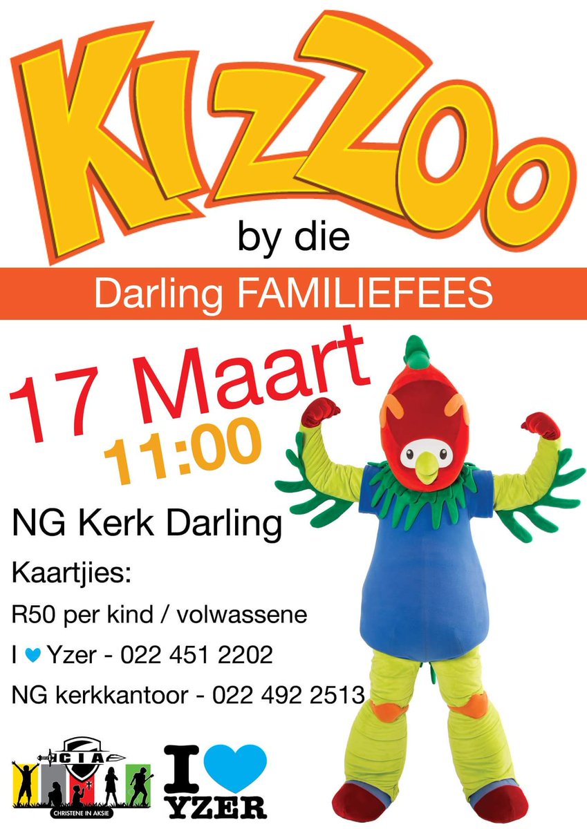 Darling Familiefees - 17 Maart 2018 - hierdie Saterdag! Moet dit nie misloop nie, ons sien julle daar!