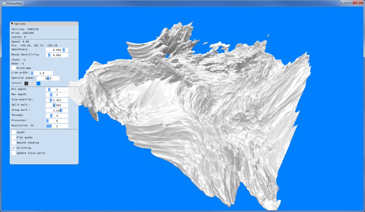ProgrammerLin's tweet image. Here&apos;s some 3d noise for good measure :D #voxels #voxelgamedev #gamedev #IndieGameDev